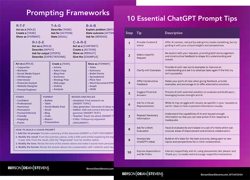 Prompting Frameworks and 10 Essential ChatGPT Prompt Tips